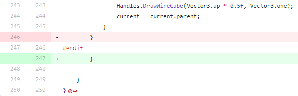 A C-sharp code diff fixing a typo in a preprocessor symbol
